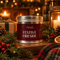 Festive Fireside Classic Tin Candle