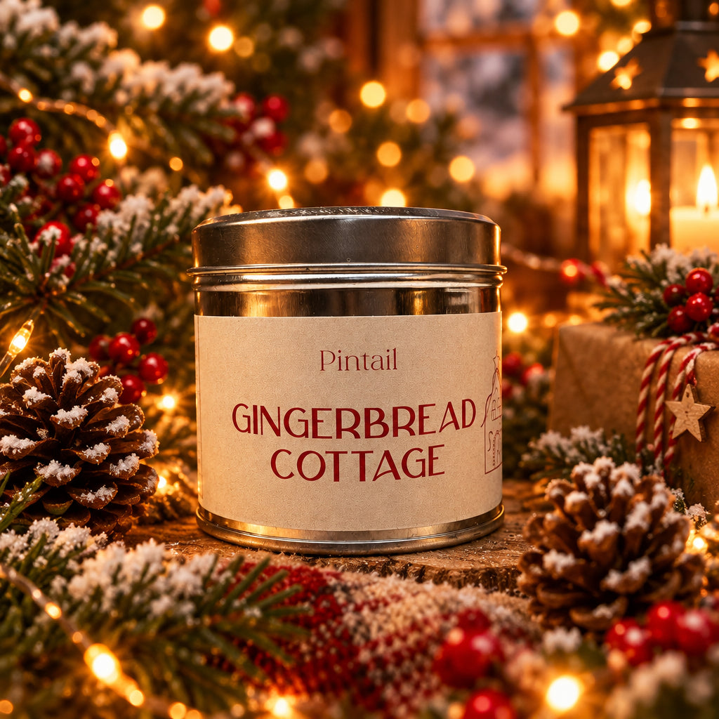 Gingerbread Cottage Classic Tin Candle
