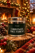 Christmas Tree Forest Classic Tin Candle