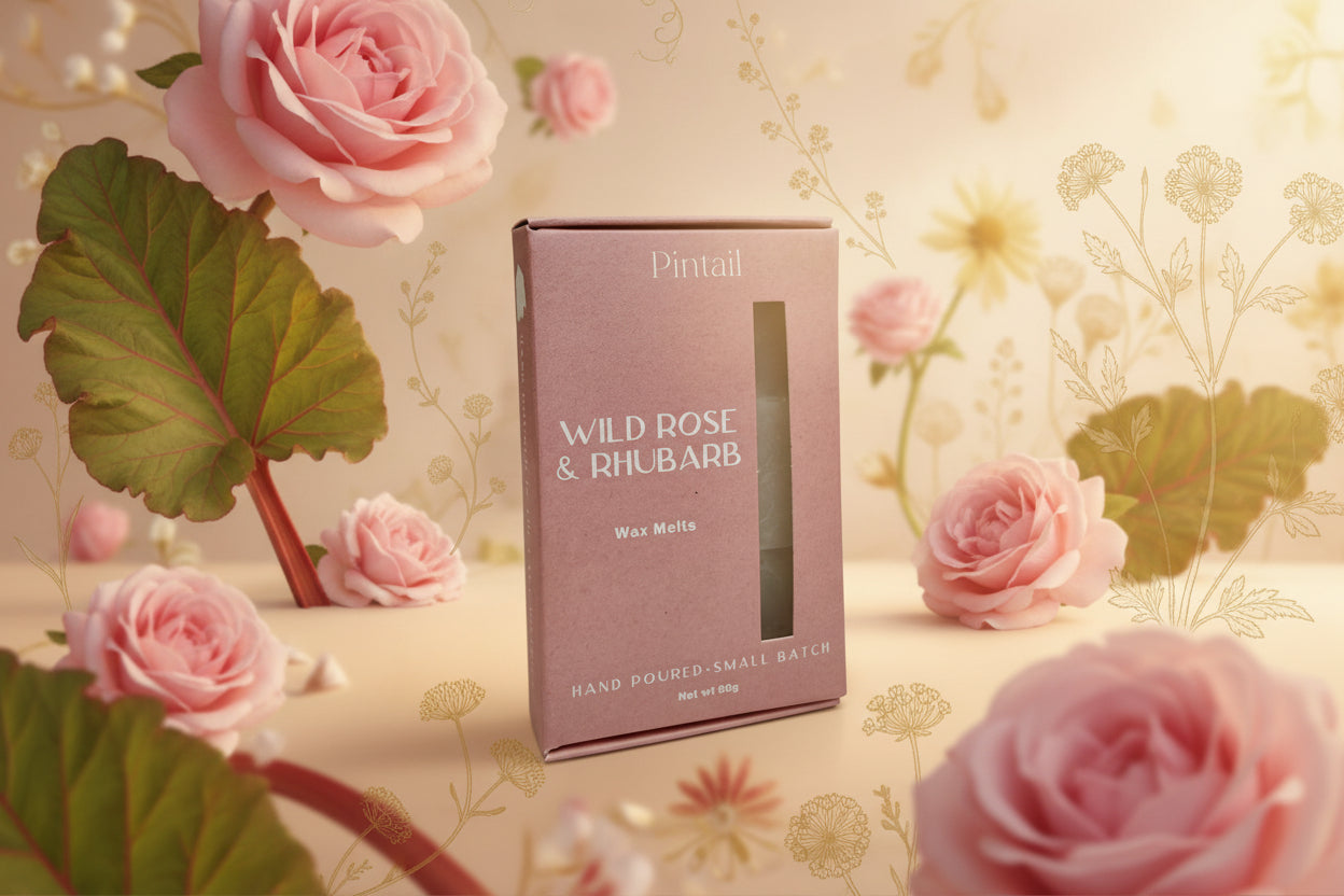 Wild Rose & Rhubarb Wax Melts