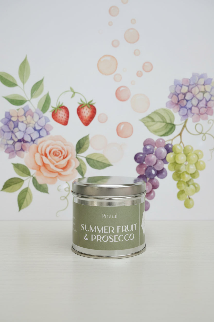 Summer Fruit and Prosecco Candle - Classic Tin